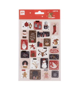 STICKERS APLI (20718) Bl.1h. XMAS CUADRO