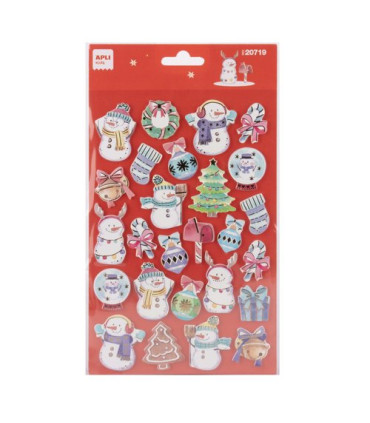 STICKERS APLI (20719) Bl.1h. XMAS FOAM