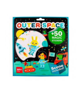 STICKERS GAME ESCENARIO C/PEGAT. ESPACIO