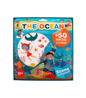 STICKERS GAME ESCENARIO C/PEGAT. OCEANO