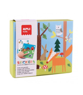 STICKERS GAME CAJA CARTON BOSQUE