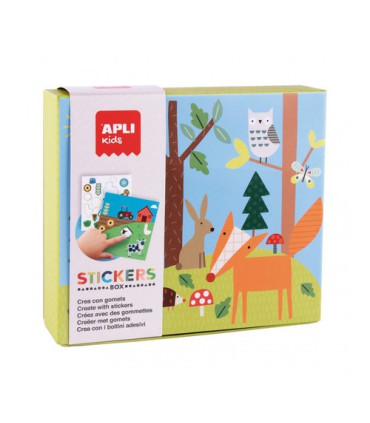 STICKERS GAME CAJA CARTON BOSQUE