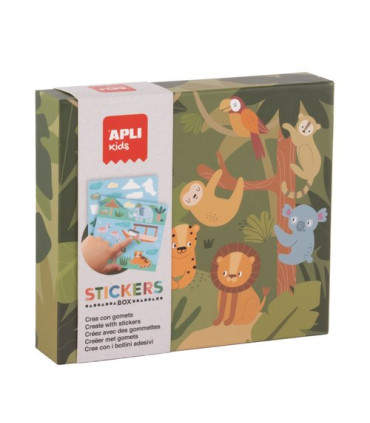 STICKERS GAME CAJA CARTON SAFARI