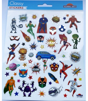 STICKERS ERIK Bl.1h. CLASSY SUPERHEROES