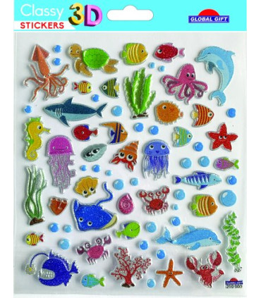 STICKERS ERIK Bl.1h. CLASSY 3D ANIMALES