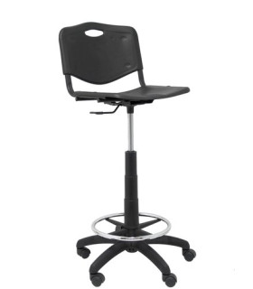 TABURETE PIQUERAS PVC NEGRO
