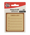 TACO NOTAS FIXO 20h 70x70 CHECK KRAFT