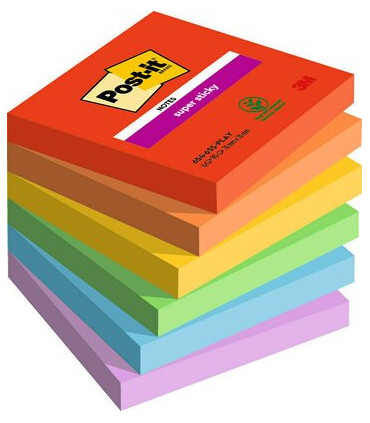 TACO NOTAS POST-IT 654 76x76 P/6