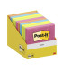 TACO NOTAS POST-IT 76X76 SURT. CAJA 10