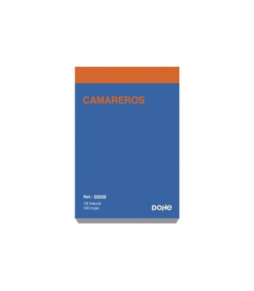 TALONARIO CAMAREROS 1/8 NAT. DOHE
