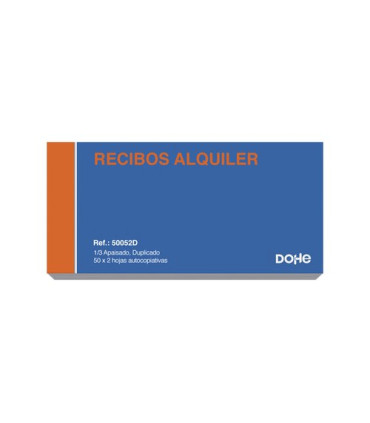 TALONARIO RECIBOS ALQ. 1/3 APA.DUP. DOHE