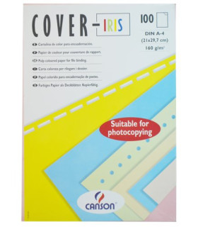 T.ENC.COVER-IRIS A4 CARTUL.BLANCO C/100