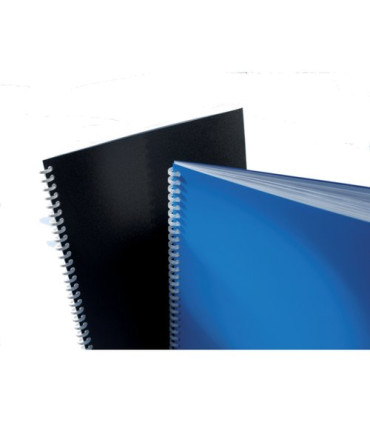 TAPA ENCUAD.GBC PVC A4 NEGRO Pq.100