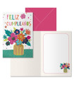 TARJETA FELICITACION DOHE 115x170 FLORES