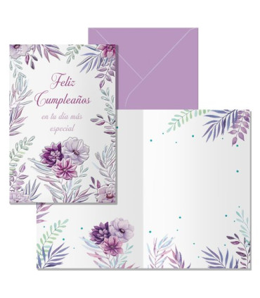 TARJETA FELICITACION DOHE 115x170 LAVAND
