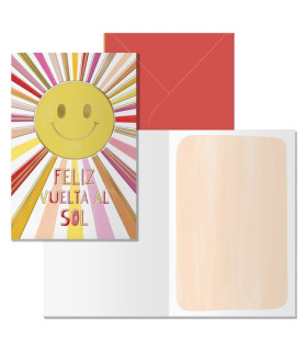 TARJETA FELICITACION DOHE 115x170 SOL