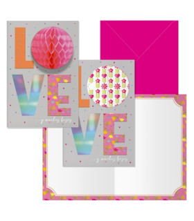 TARJETA GUIRNALDA DOHE LOVE P/6