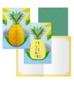 TARJETA GUIRNALDA DOHE PIÑA P/6