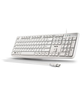 TECLADO NGS HERITAGE USB BLANCO