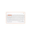 TECLADO SILVER HT BLUETOOTH BLANCO/MELOC