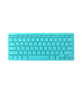 TECLADO SILVER HT BLUETOOTH TURQUESA