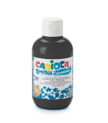 TEMPERA CARIOCA LIQ.250 ml NEGRO