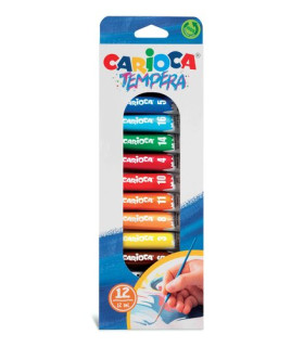 TEMPERA CARIOCA 12ml ESTUCHE 12