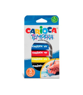 TEMPERA CARIOCA 12ml ESTUCHE 5
