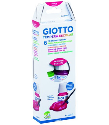 TEMPERA GIOTTO 25 ml ESTUCHE 6