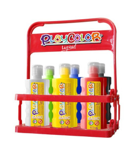 TEMPERA PLAYCOLOR LIQ. 500 ml BASKET 6