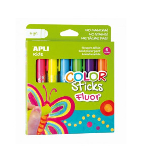 TEMPERA APLI STICKS COL. FLUOR 6g E/6