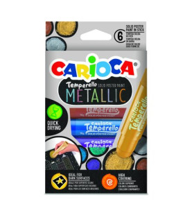 TEMPERA CARIOCA TEMPERELLO METALLIC C/6