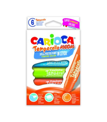 TEMPERA CARIOCA TEMPERELLO NEON C/6