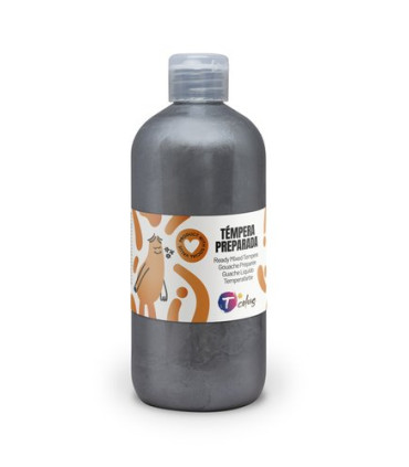 TEMPERA TCOLORS LIQ.500 ml PLATA