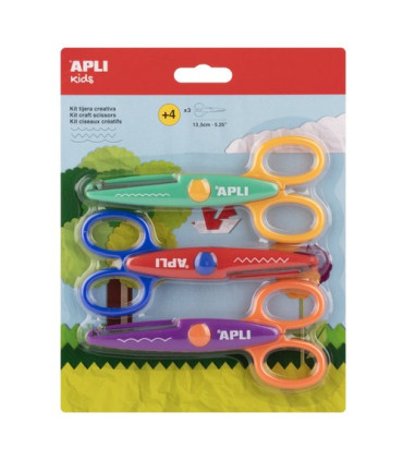TIJERAS APLI CREATIVA 13,5cm SET 3