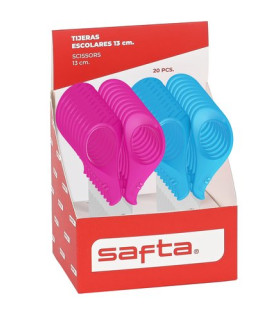 TIJERAS ESCOL. SAFTA 13 cm SURT.EXP.20