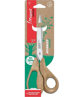 TIJERAS MAPED ADV. WOOD 21cm ASIMETRICA