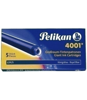 TINTA ESTILOG.PELIKAN 5 CART.GTP/5 AZ.RL