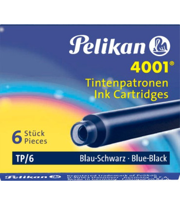 TINTA ESTILOG.PELIKAN 6 CART.TP/6 AZ/NG