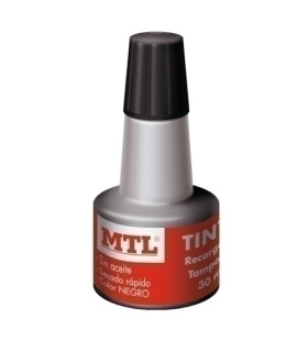 TINTA TAMPON MTL 30 ml. NEGRO
