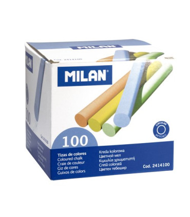 TIZAS COLORES MILAN CAJA DE 100