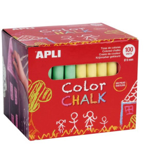 TIZAS COLORES APLI ESTUCHE DE 100