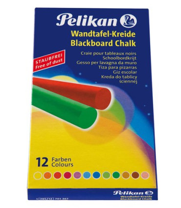 TIZAS DE COLORES PELIKAN ESTUCHE DE 12