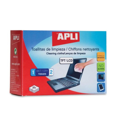 TOALLITAS APLI LIMPIADORAS HUMEDAS B/20