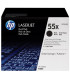 TONER HP Nº55X CE255XD NEGRO PACK 2 UD.
