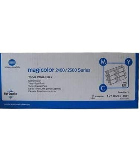 TONER MINOLTA MAGIC COLOR 2400W KIT COL.