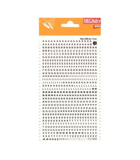 TRANSFERIBLE APLI LETRAS 2.5 mm NEGRO