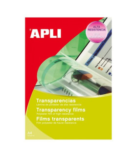 TRANSPARENC. INKJET A4 10 hjs. ADHESIVA