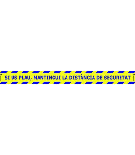 VINILO SUELO 100x10 DISTANCIA DE SEGURET