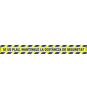 VINILO SUELO 100x10 DISTANCIA DE SEGURET